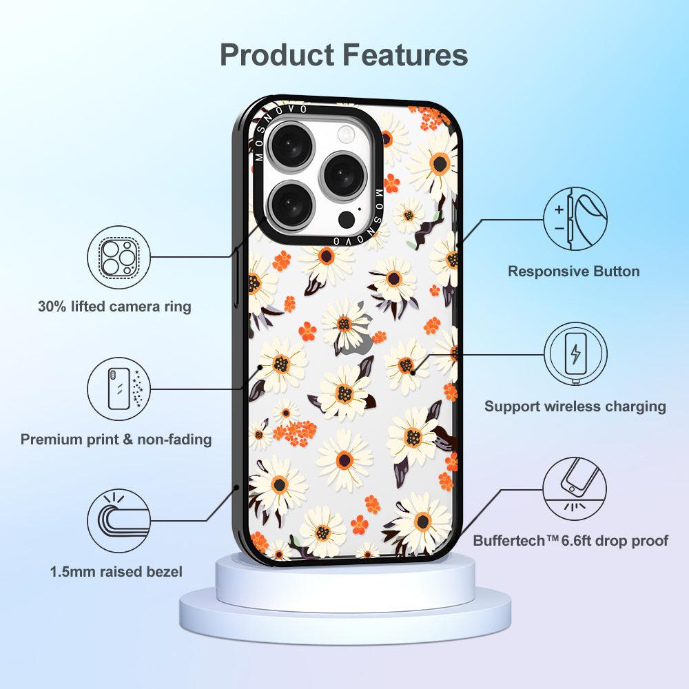 Spring Daisy Phone Case - iPhone 15 Pro Case - MOSNOVO