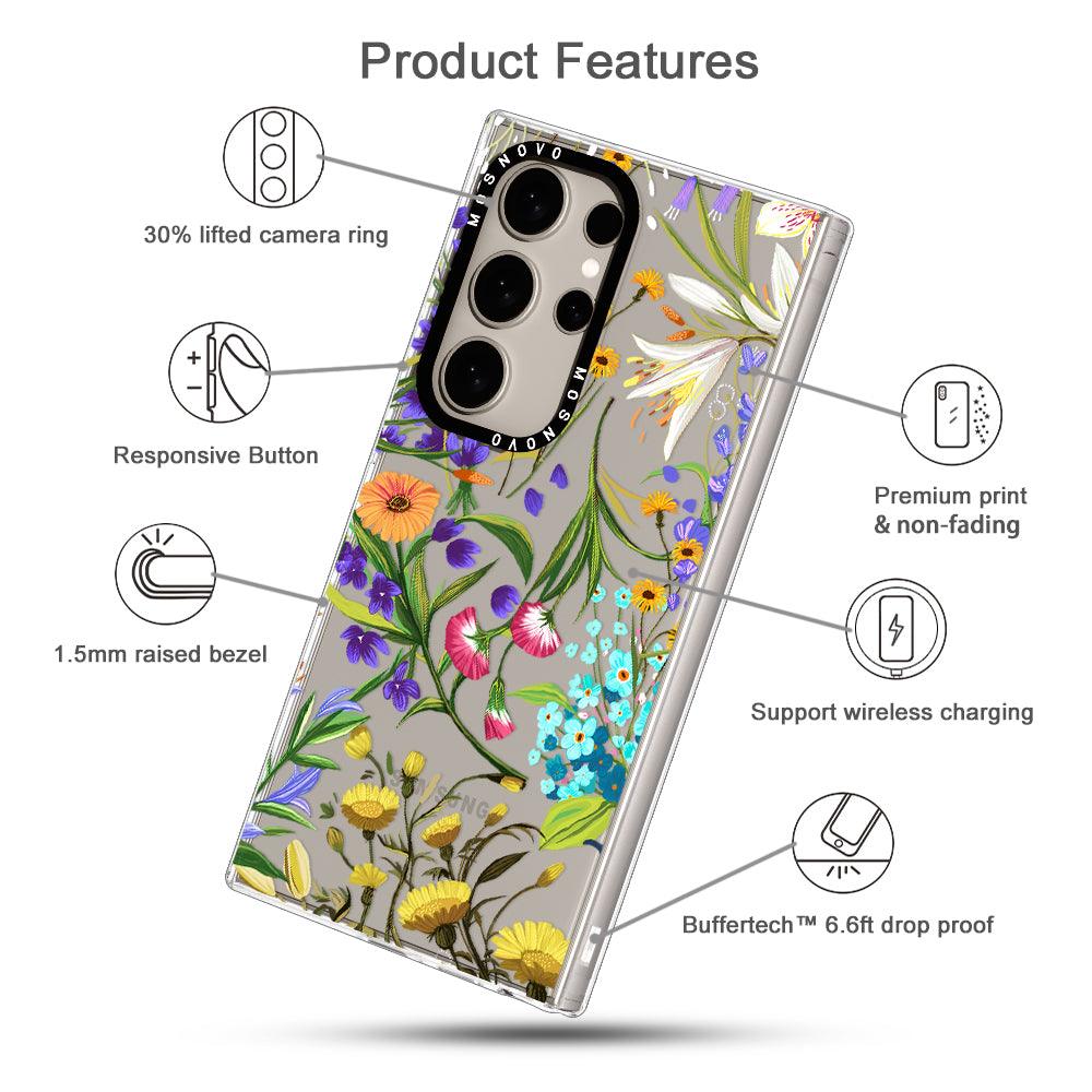 Floral Garden Phone Case - Samsung Galaxy S24 Ultra Case - MOSNOVO