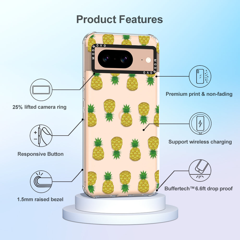 Cute Hawaiian Pineapple Phone Case - Google Pixel 8 Case