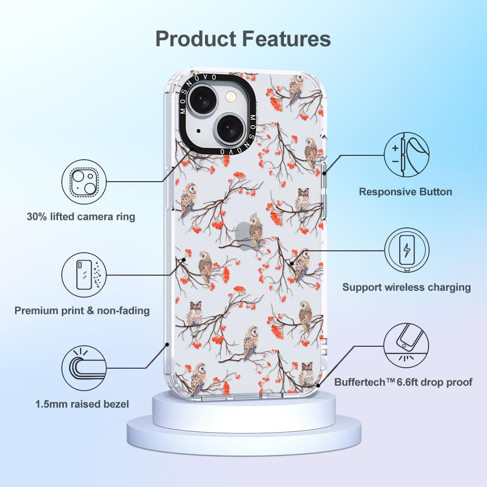 Owl Phone Case - iPhone 15 Plus Case - MOSNOVO