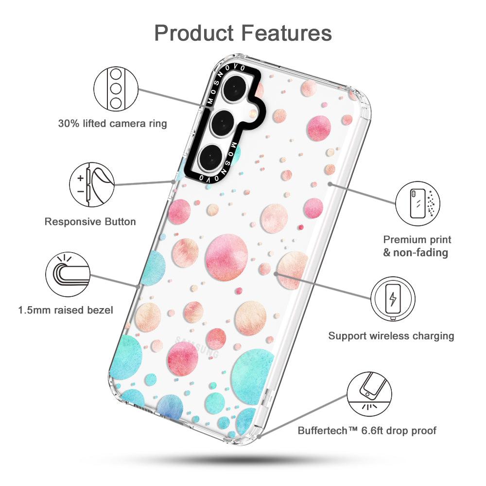 Watercolor Polka Dot Phone Case - Samsung Galaxy S23 FE Case