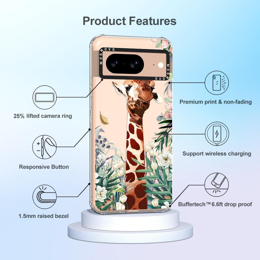 Giraffe In The Garden Phone Case - Google Pixel 8 Case - MOSNOVO