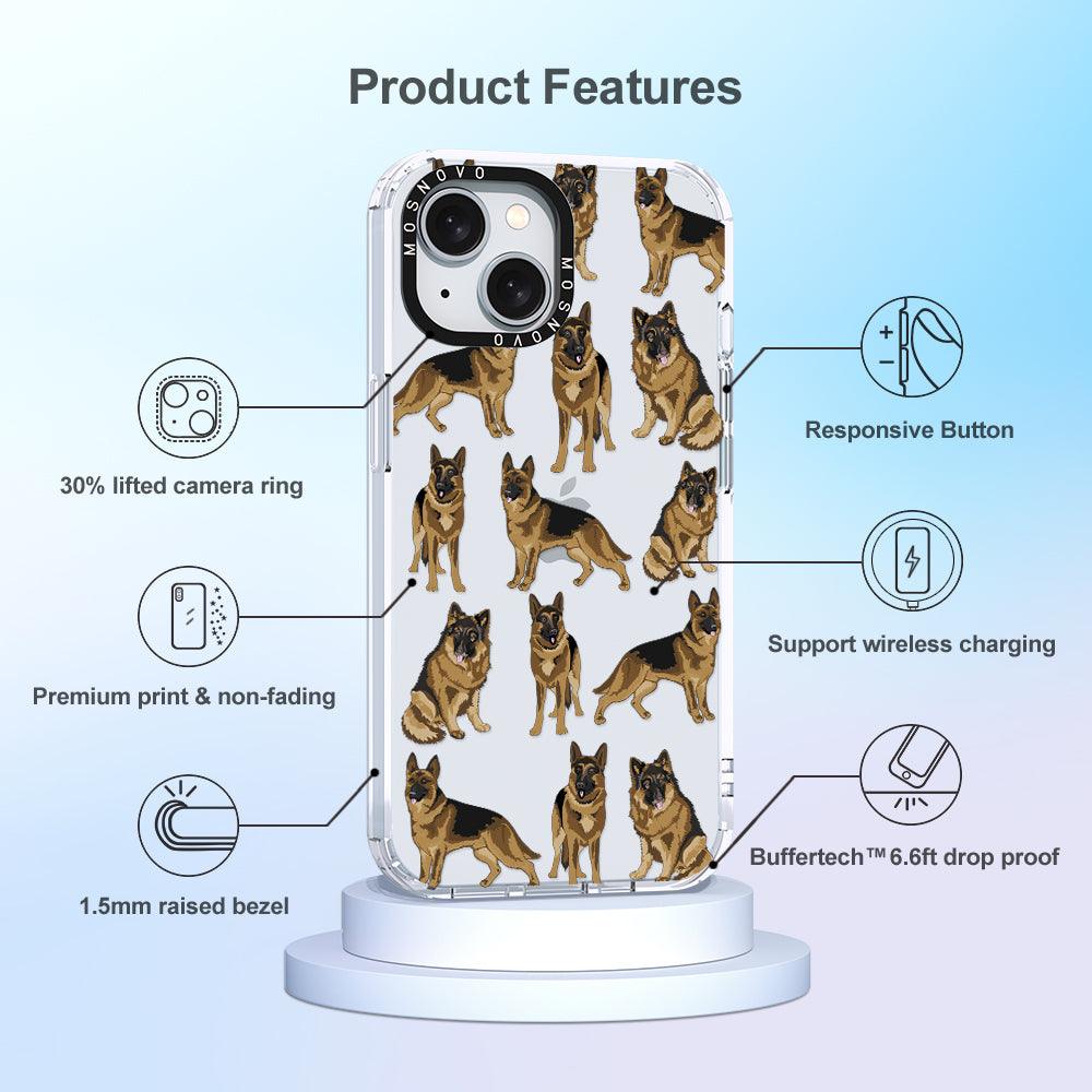 Shepherd Dog Phone Case - iPhone 15 Case - MOSNOVO