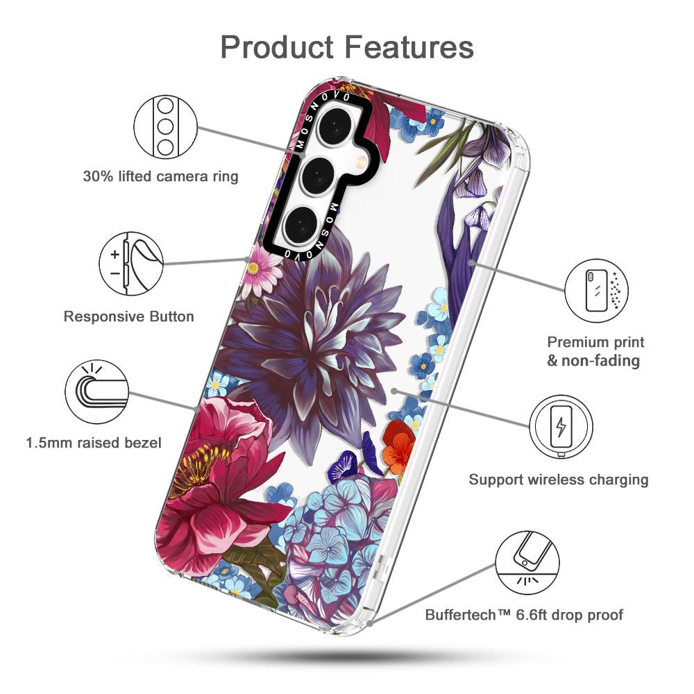 Lilac Floral Phone Case - Samsung Galaxy S23 FE Case