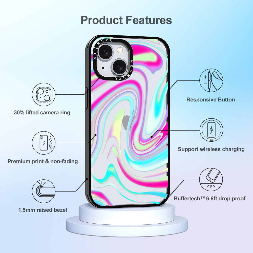 Psychedelic Swirls Phone Case - iPhone 15 Case - MOSNOVO