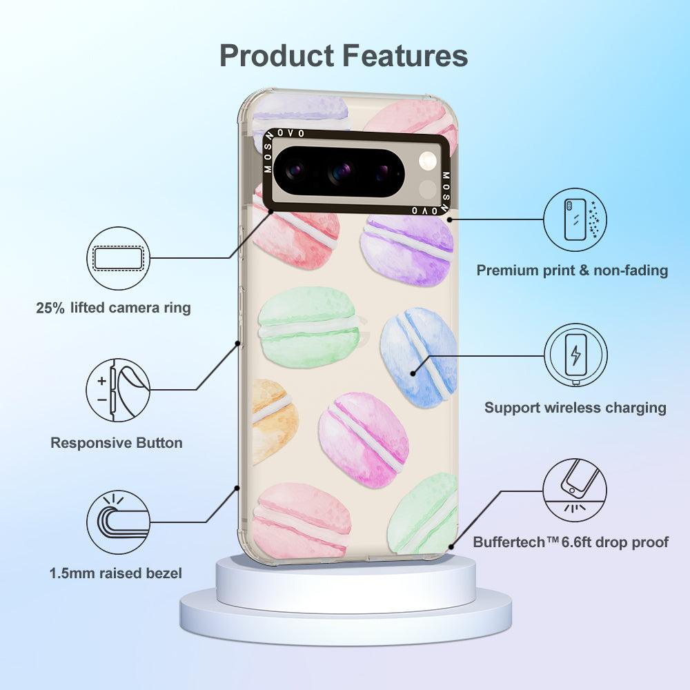 Pastel Macaron Phone Case - Google Pixel 8 Pro Case - MOSNOVO