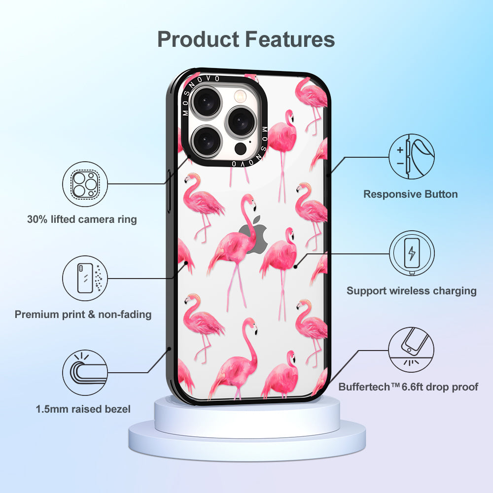 Flamingo Phone Case - iPhone 15 Pro Max Case - MOSNOVO