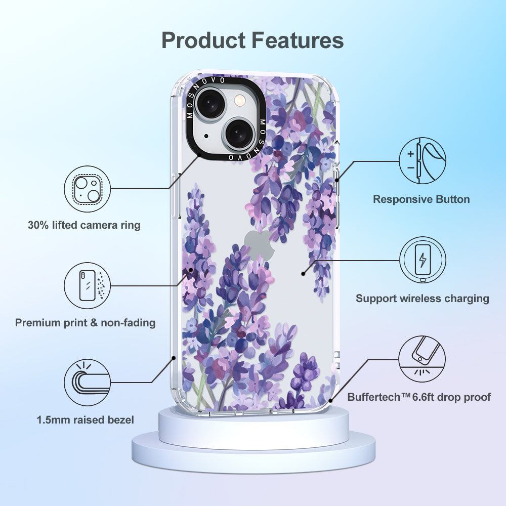 Lavender Phone Case - iPhone 15 Case - MOSNOVO