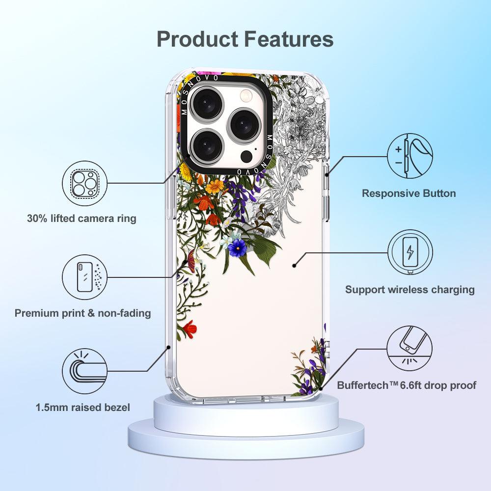 Beautiful Bloom Phone Case - iPhone 15 Pro Case - MOSNOVO