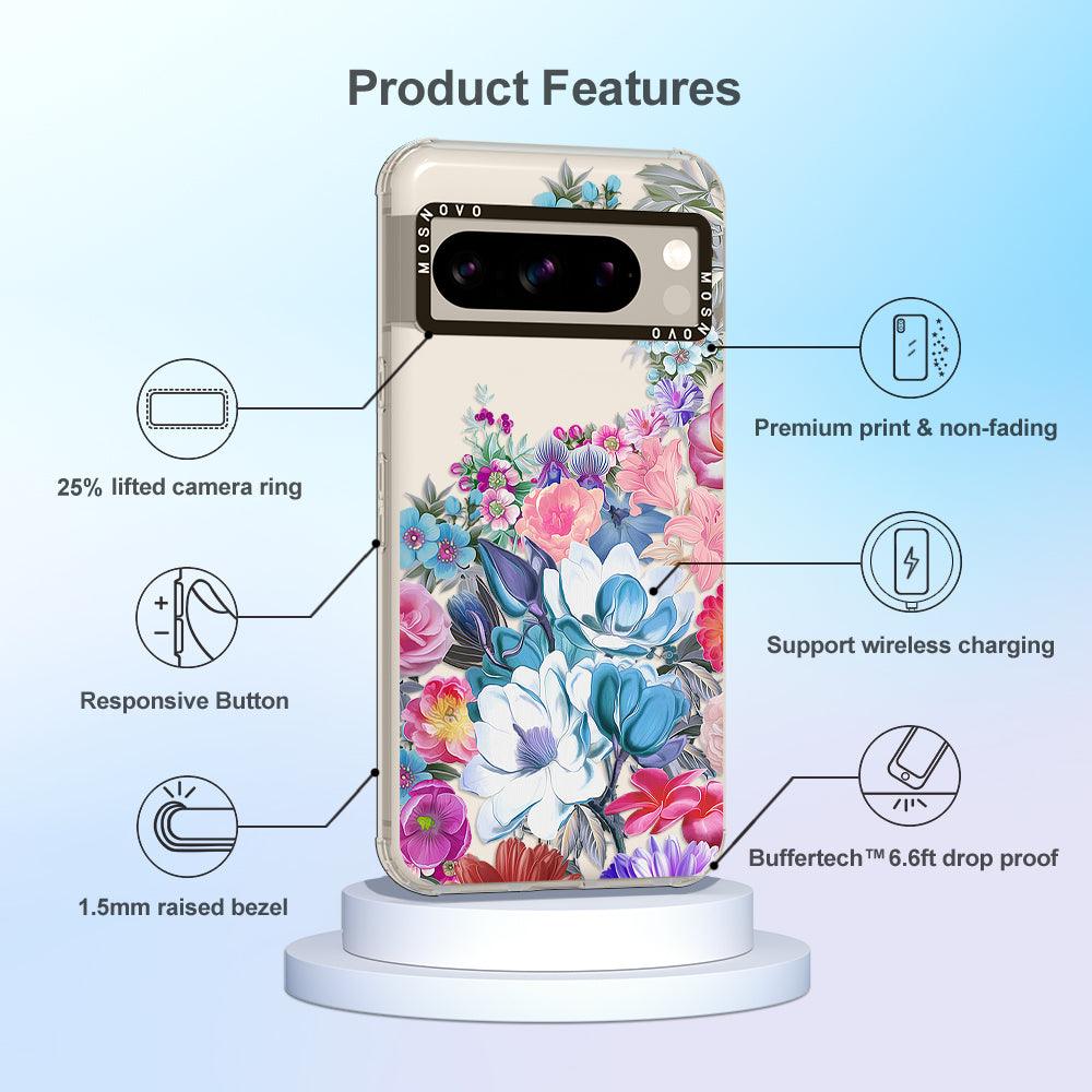 Magnolia Flower Phone Case - Google Pixel 8 Pro Case - MOSNOVO