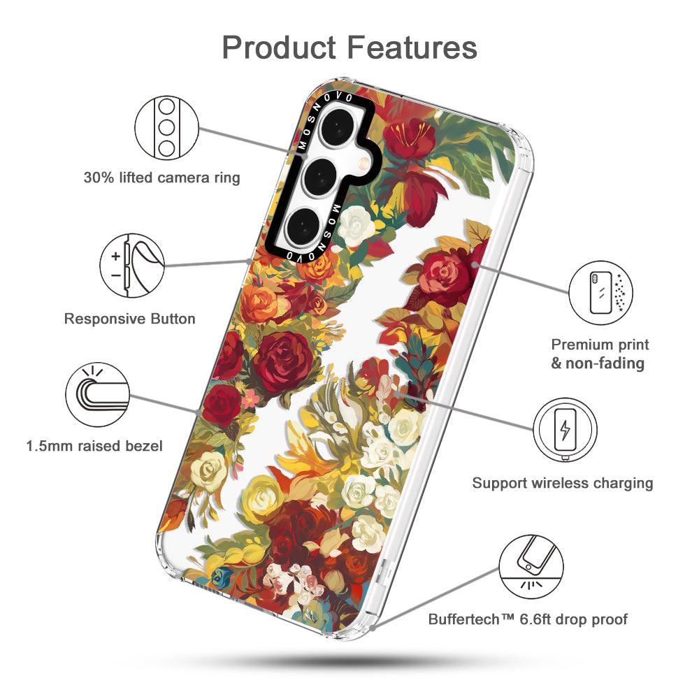 Vintage Flower Garden Phone Case - Samsung Galaxy S23 FE Case