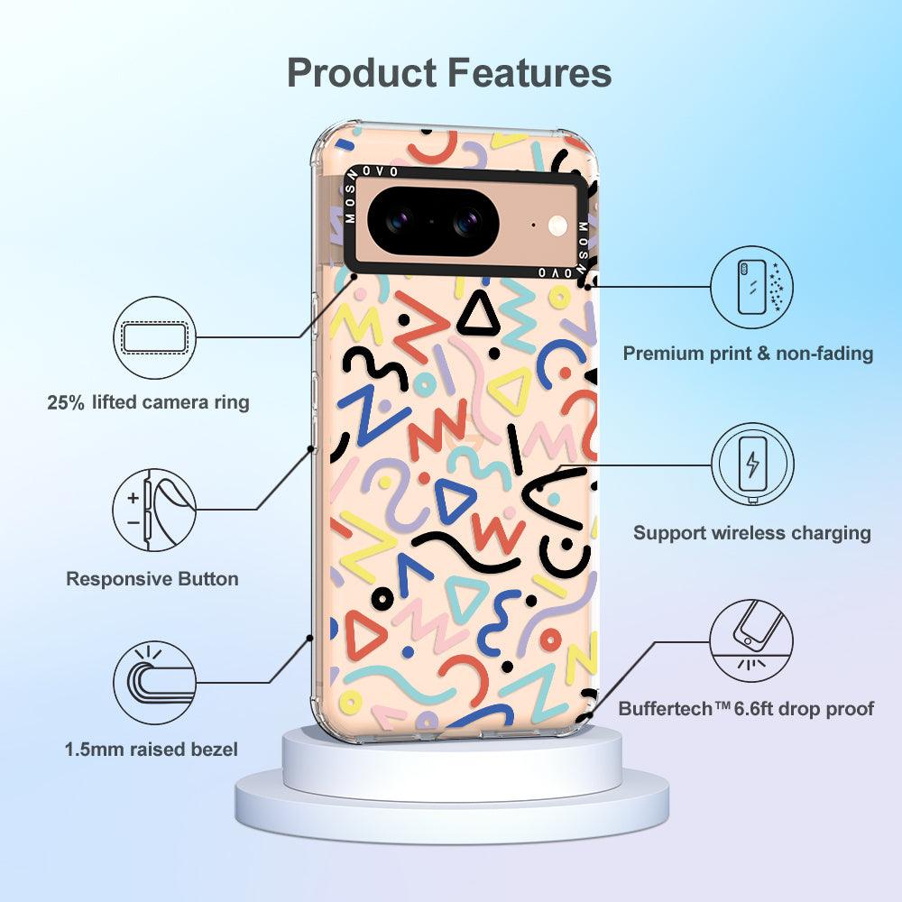 Doodle Art Phone Case - Google Pixel 8 Case - MOSNOVO