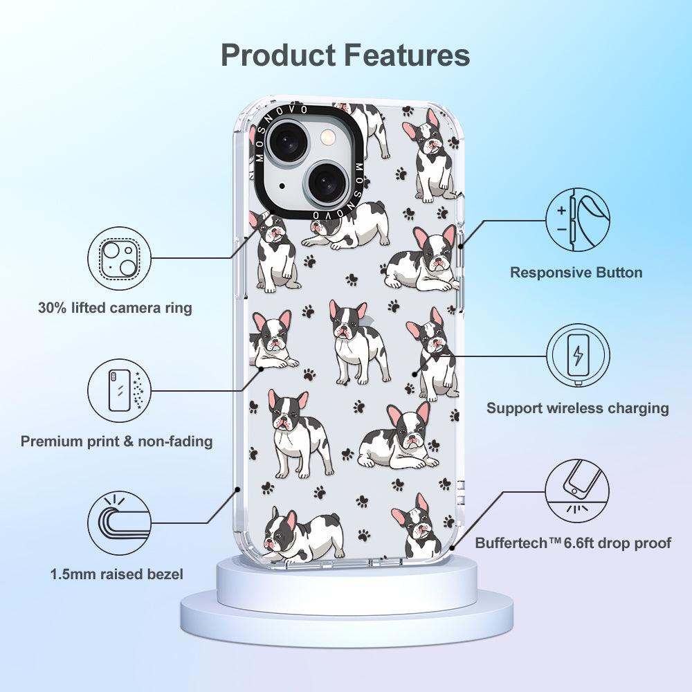 French Bull Dog Phone Case - iPhone 15 Plus Case - MOSNOVO