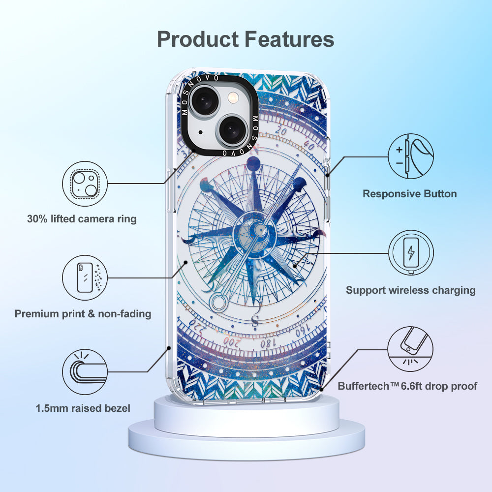 Galaxy Compass Phone Case - iPhone 15 Plus Case - MOSNOVO