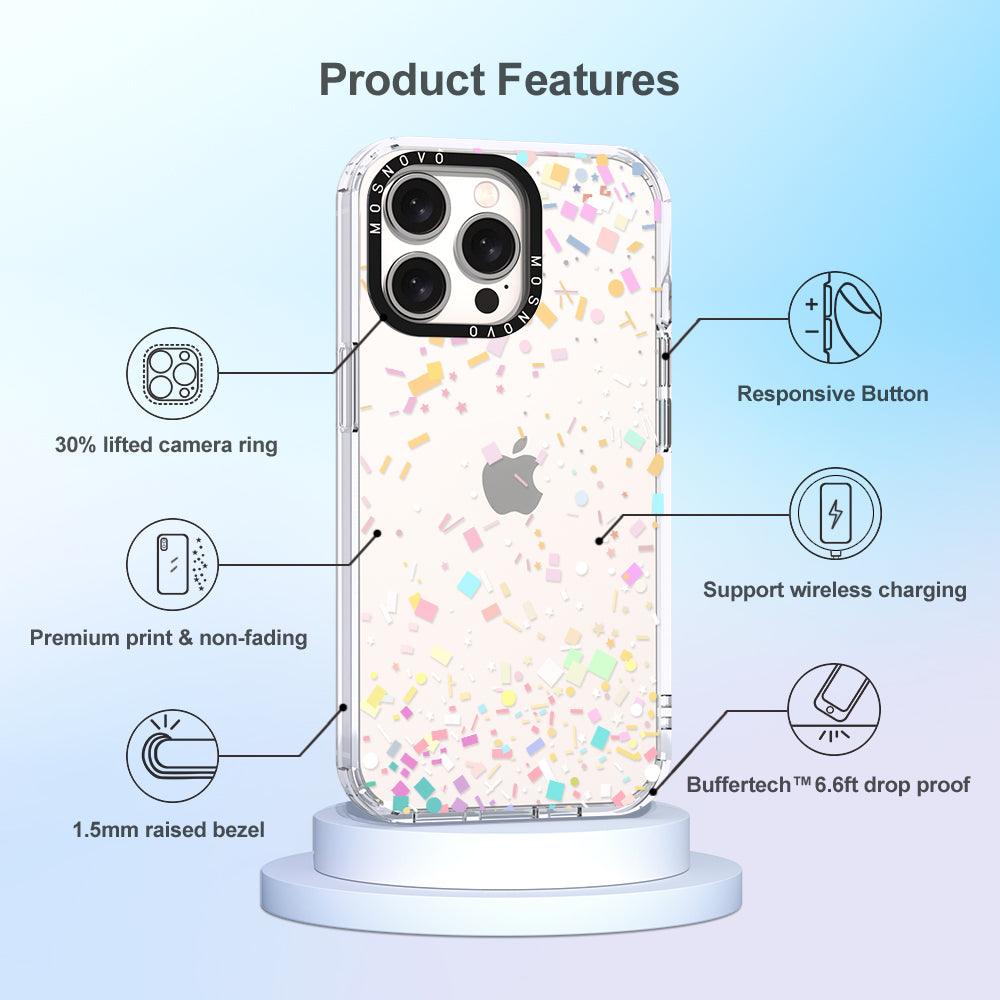 Confetti Phone Case - iPhone 15 Pro Max Case - MOSNOVO