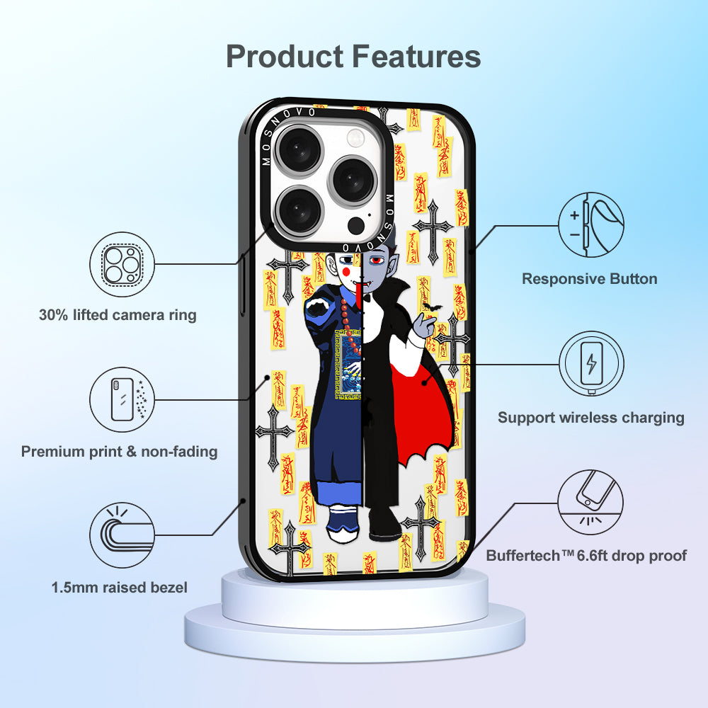 Vampire Vs Jiangshi Phone Case - iPhone 15 Pro Case - MOSNOVO