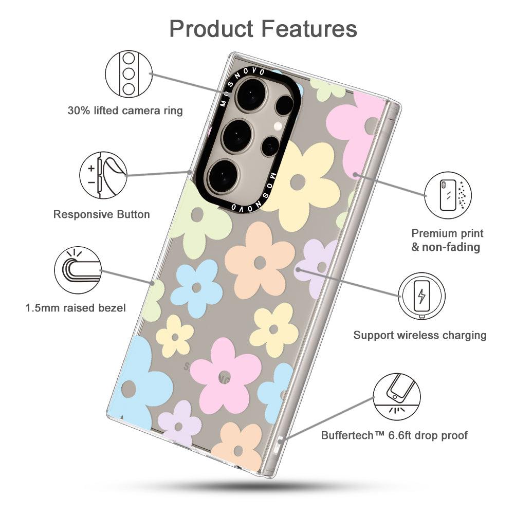 Pastel Flower Phone Case - Samsung Galaxy S24 Ultra Case