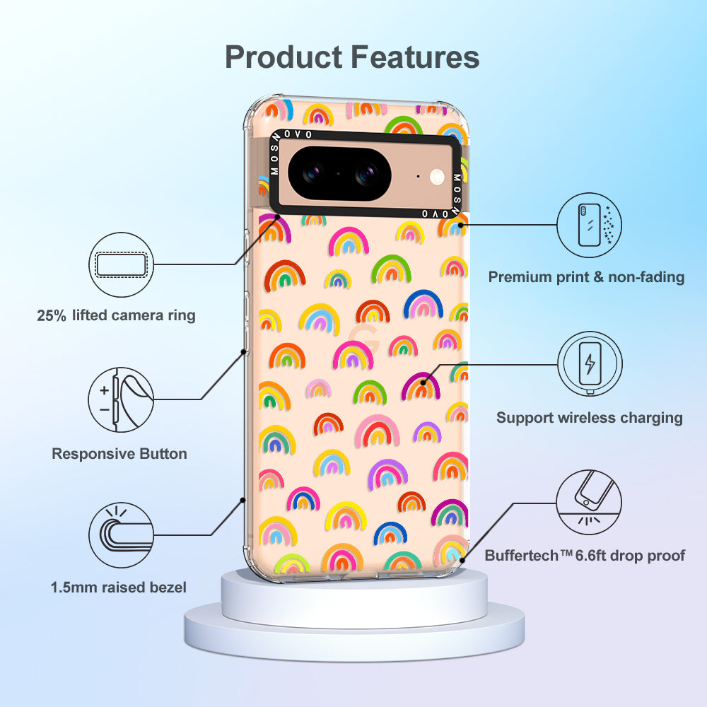 Cute Rainbow Phone Case - Google Pixel 8 Case - MOSNOVO