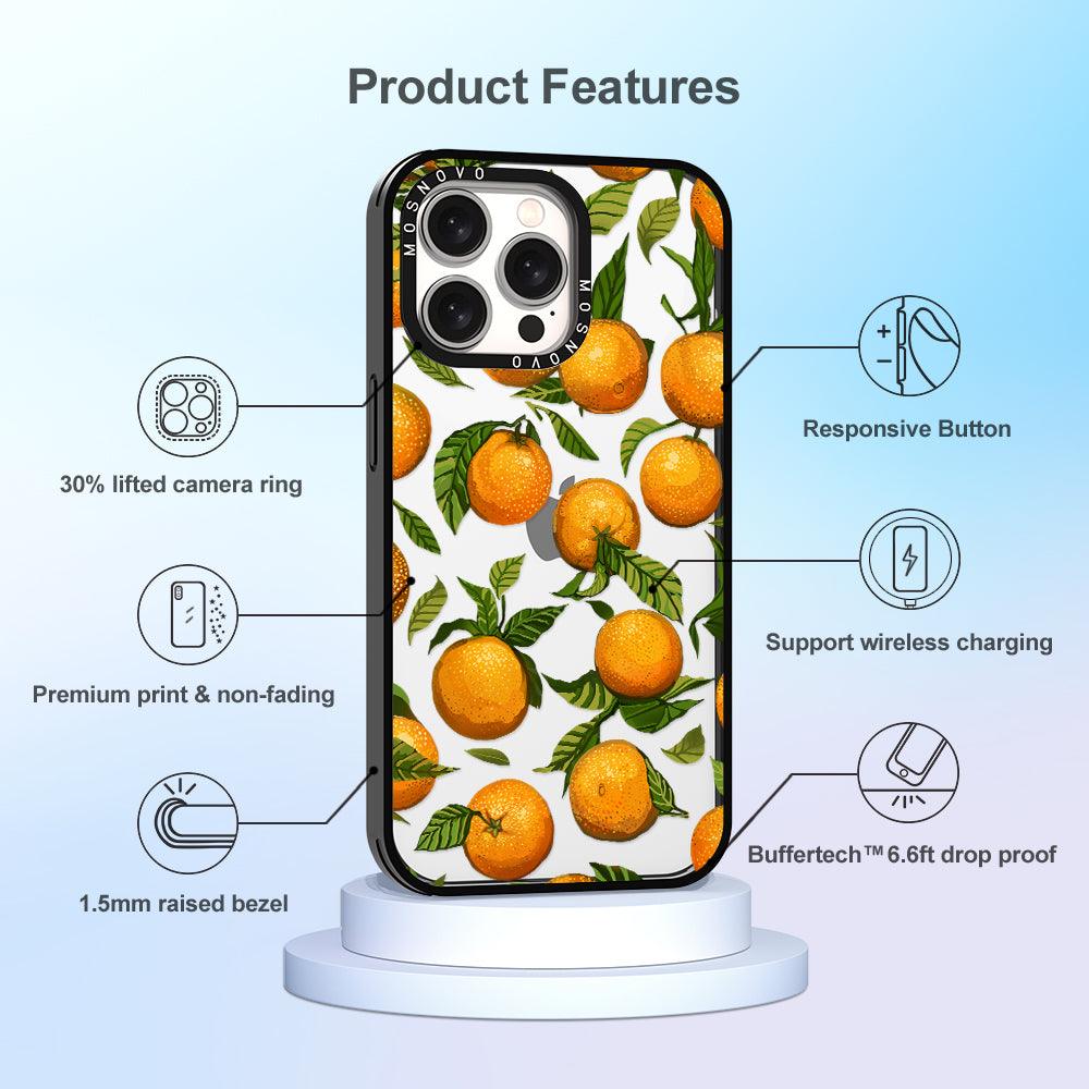 Tangerine Phone Case - iPhone 15 Pro Max Case - MOSNOVO