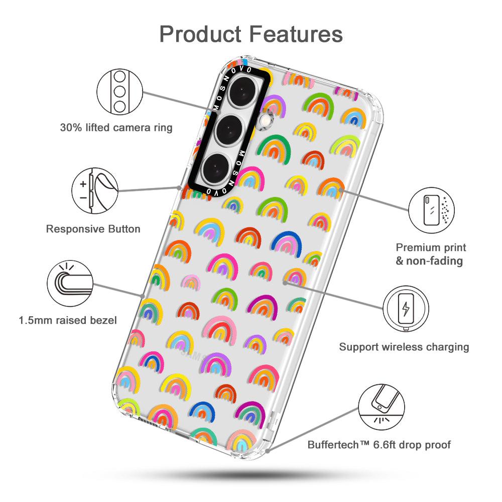 Aesthetic Rainbow Phone Case - Samsung Galaxy S24 Case - MOSNOVO