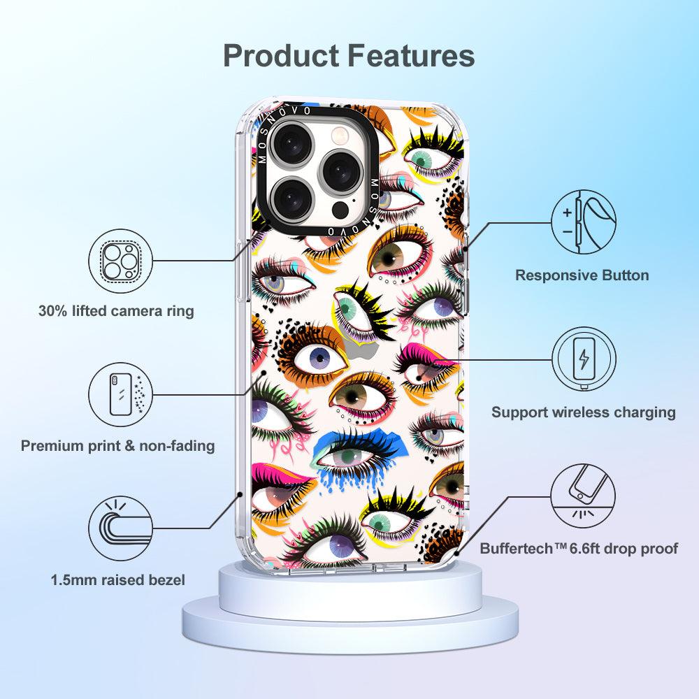 Eyes Phone Case - iPhone 15 Pro Max Case - MOSNOVO