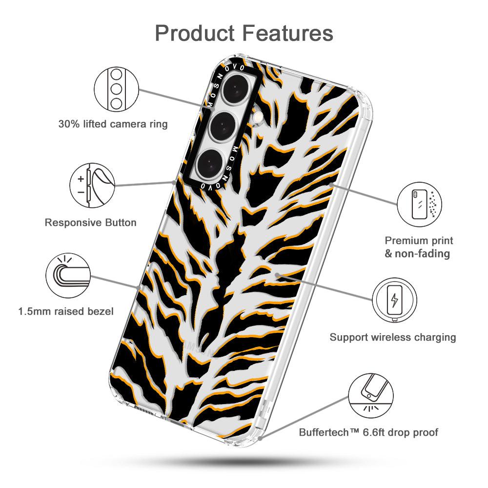 Tiger Print Phone Case - Samsung Galaxy S24 Case - MOSNOVO