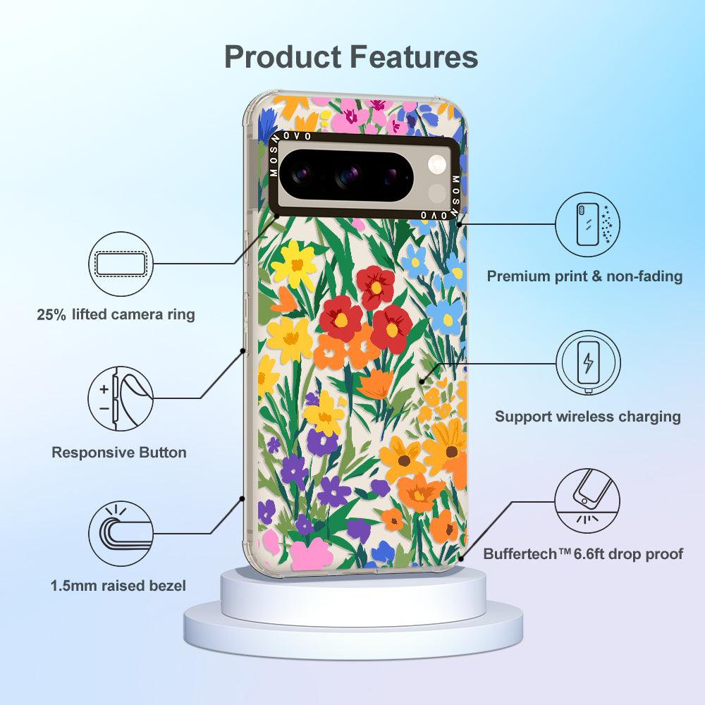 Spring Botanical Flower Floral Phone Case - Google Pixel 8 Pro Case - MOSNOVO