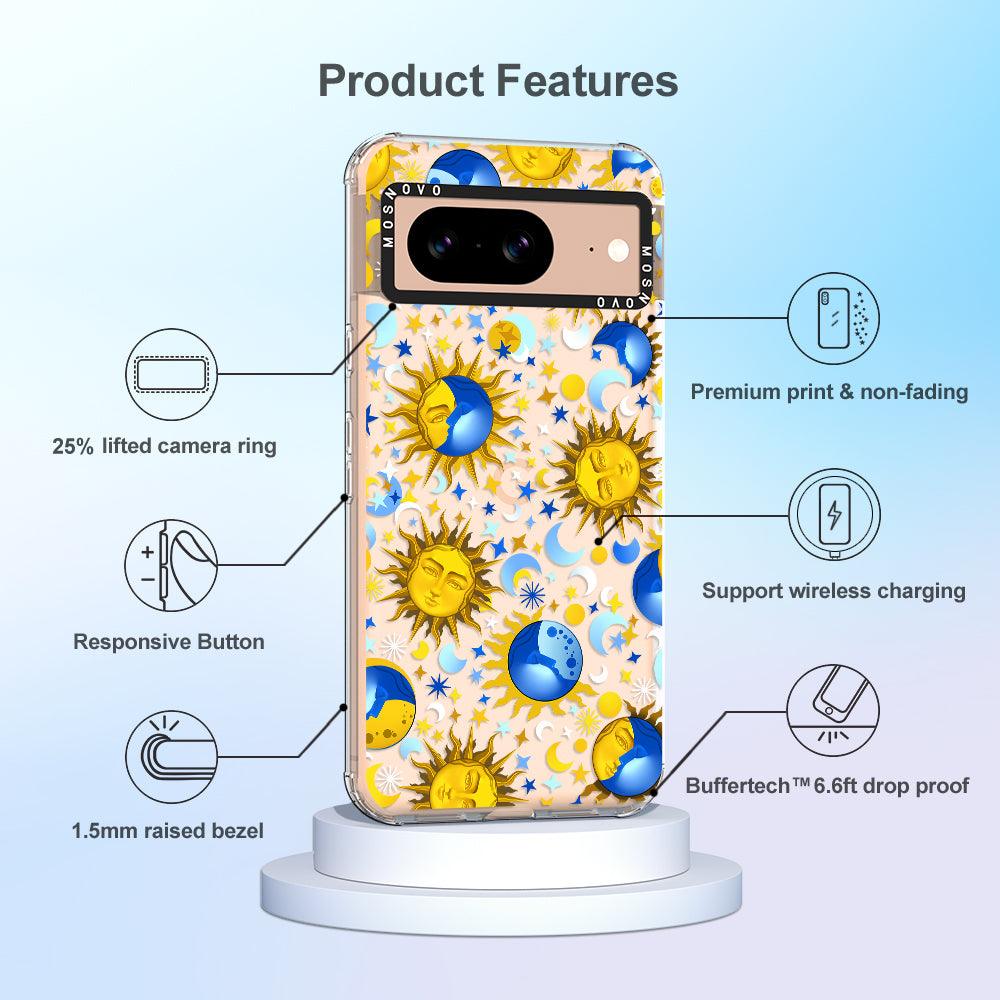 Sun and Moon Phone Case - Google Pixel 8 Case - MOSNOVO