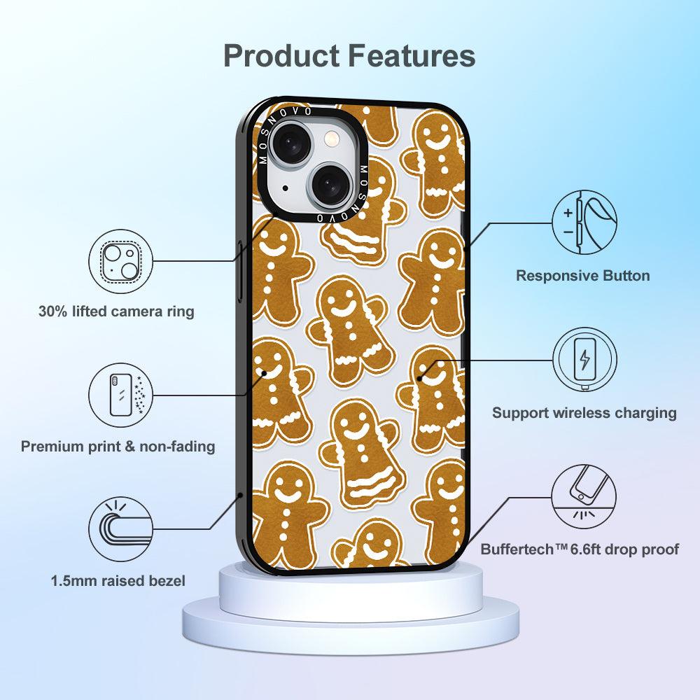 Ginger Breadman Phone Case - iPhone 15 Plus Case - MOSNOVO