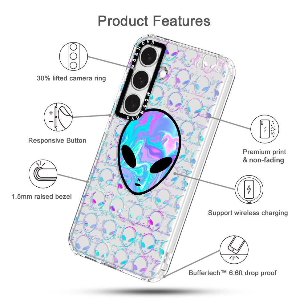 Space Alien Phone Case - Samsung Galaxy S24 Case - MOSNOVO