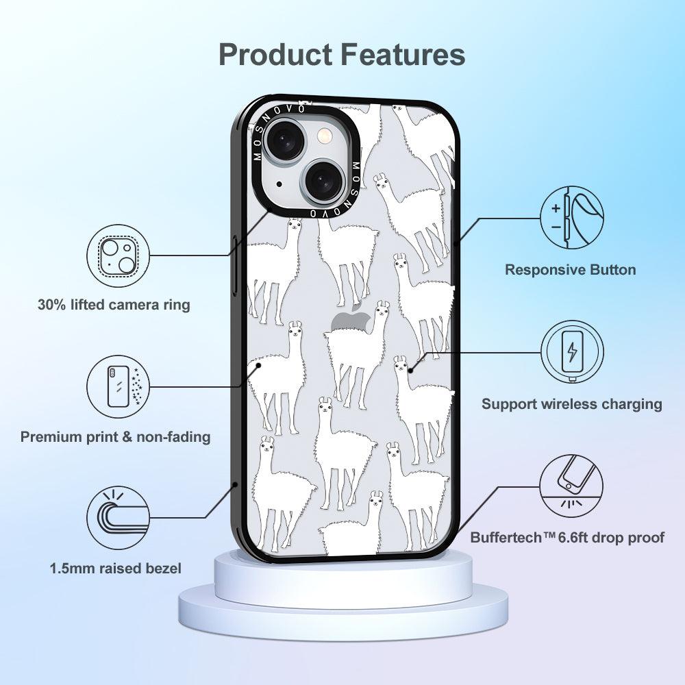 Llama Phone Case - iPhone 15 Case - MOSNOVO