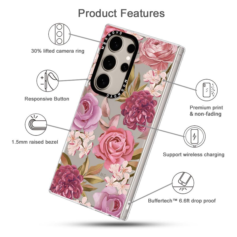 Blossom Flower Floral Phone Case - Samsung Galaxy S24 Ultra Case - MOSNOVO