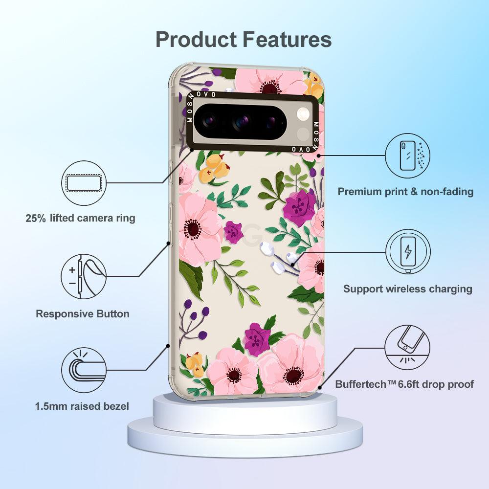 Watercolor Floral Phone Case - Google Pixel 8 Pro Case - MOSNOVO