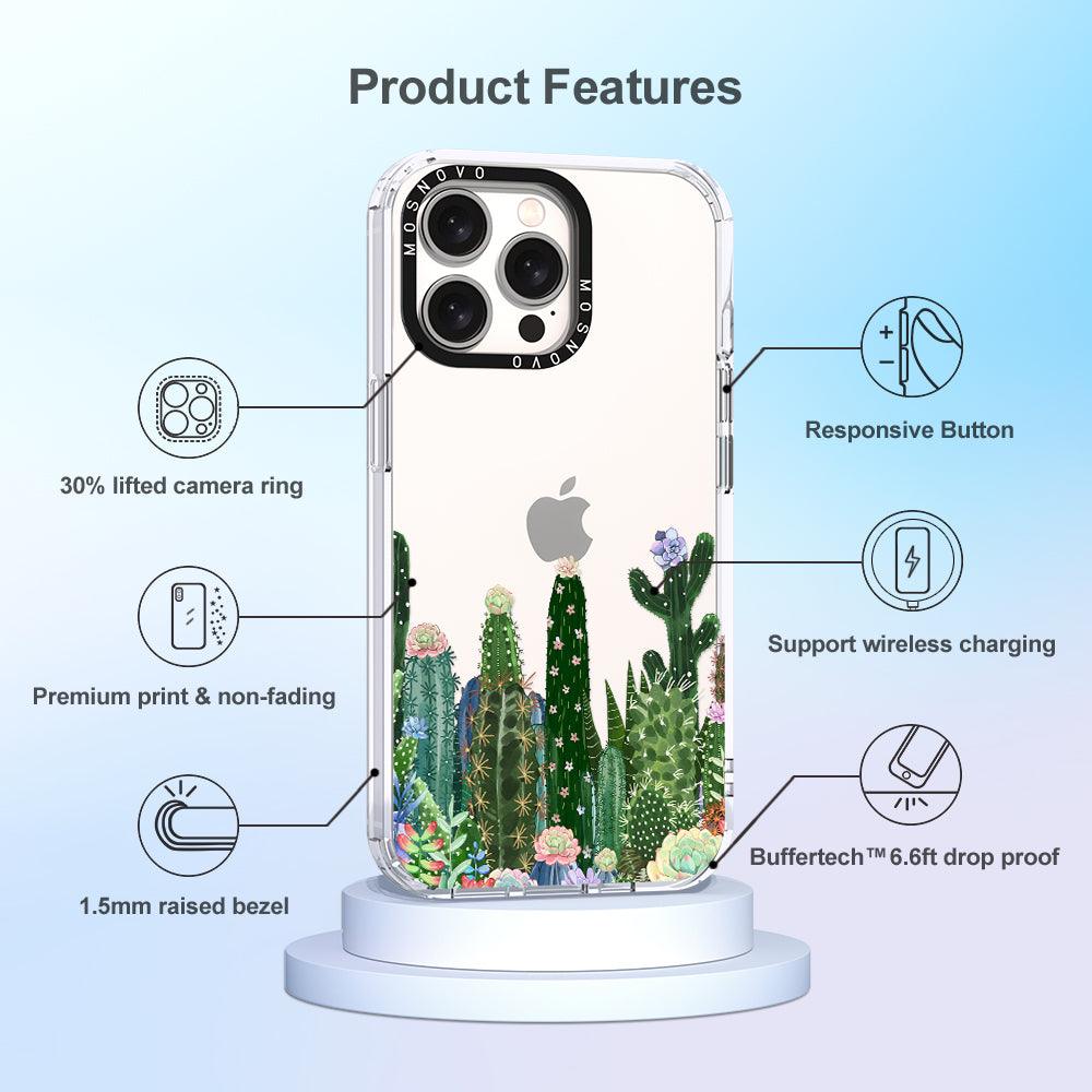 Desert Cactus Phone Case - iPhone 15 Pro Max Case - MOSNOVO