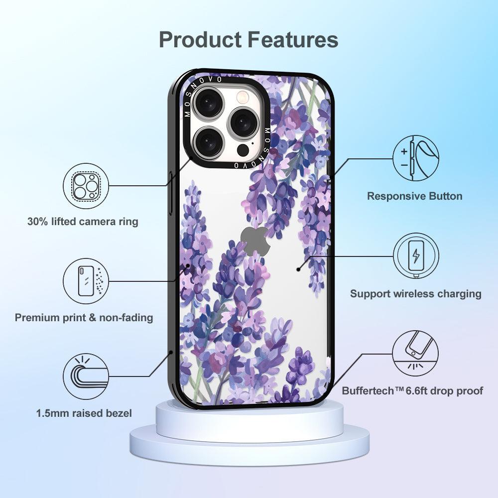 Lavender Phone Case - iPhone 15 Pro Max Case - MOSNOVO