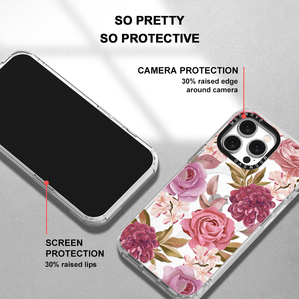 Blossom Flowe Floral Phone Case - iPhone 15 Pro Max Case - MOSNOVO