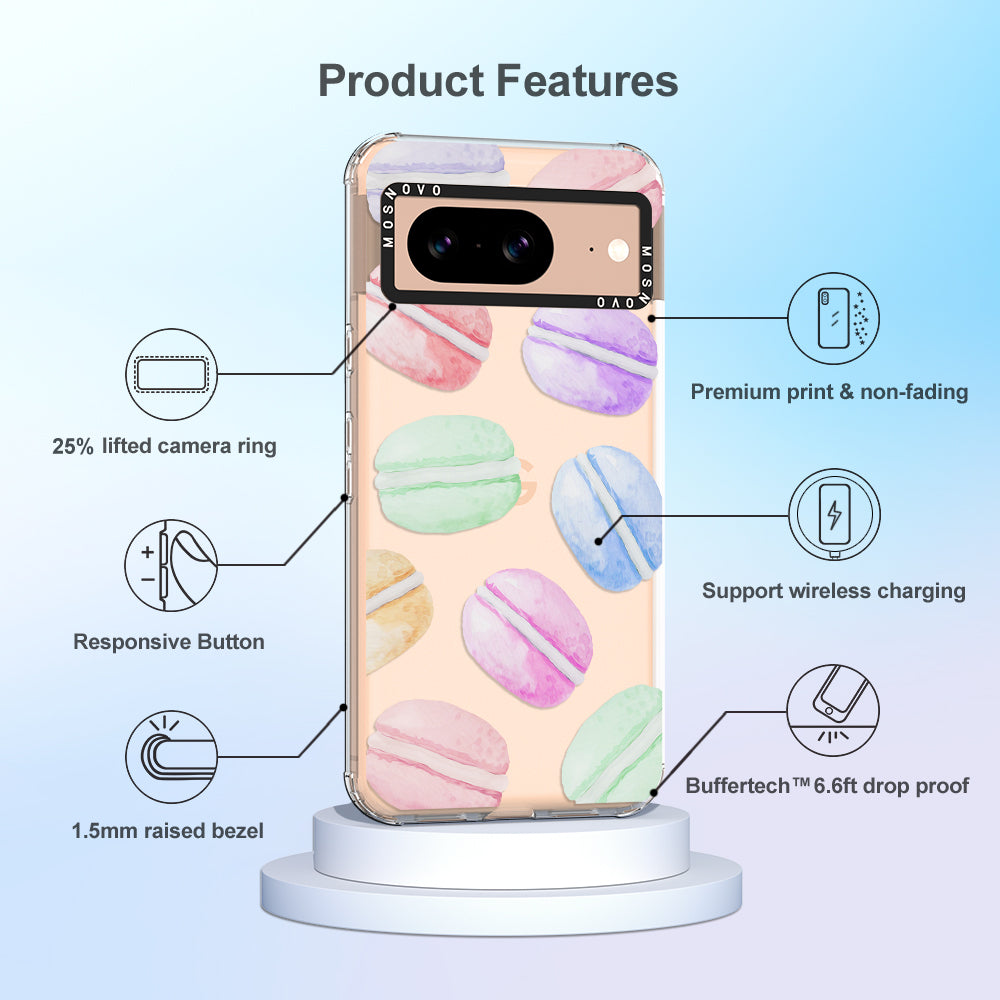 Pastel Macaron Phone Case - Google Pixel 8 Case - MOSNOVO