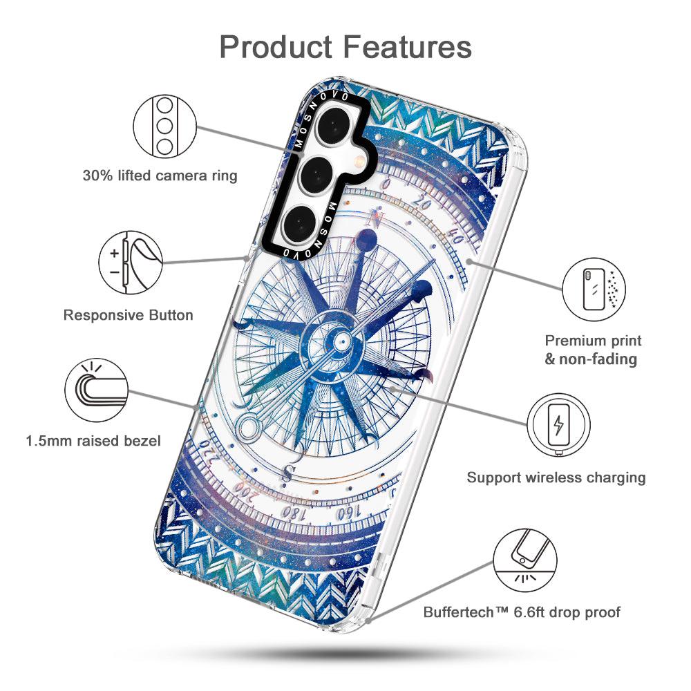 Galaxy Compass Phone Case - Samsung Galaxy S23 FE Case