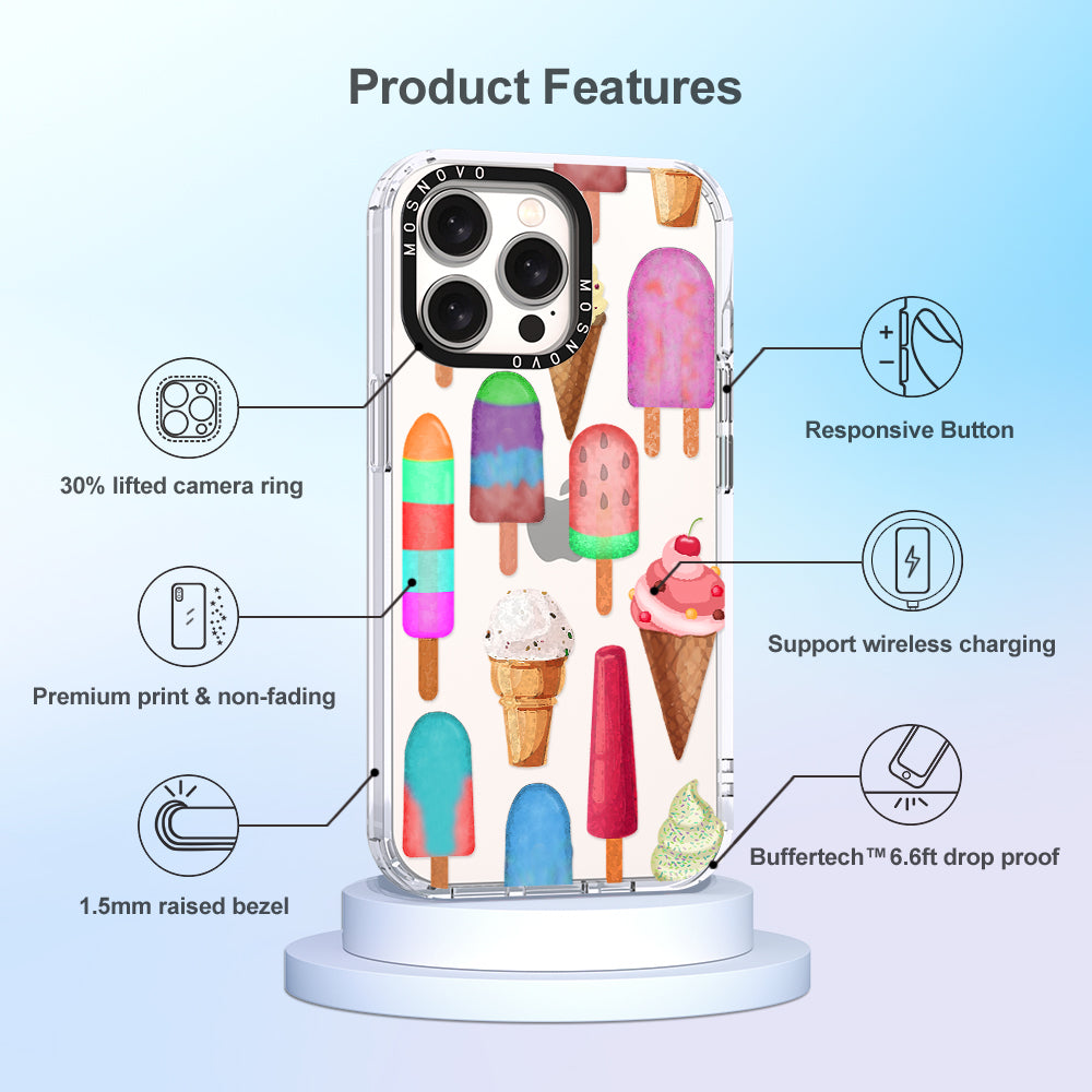 Ice Cream Phone Case - iPhone 15 Pro Max Case - MOSNOVO