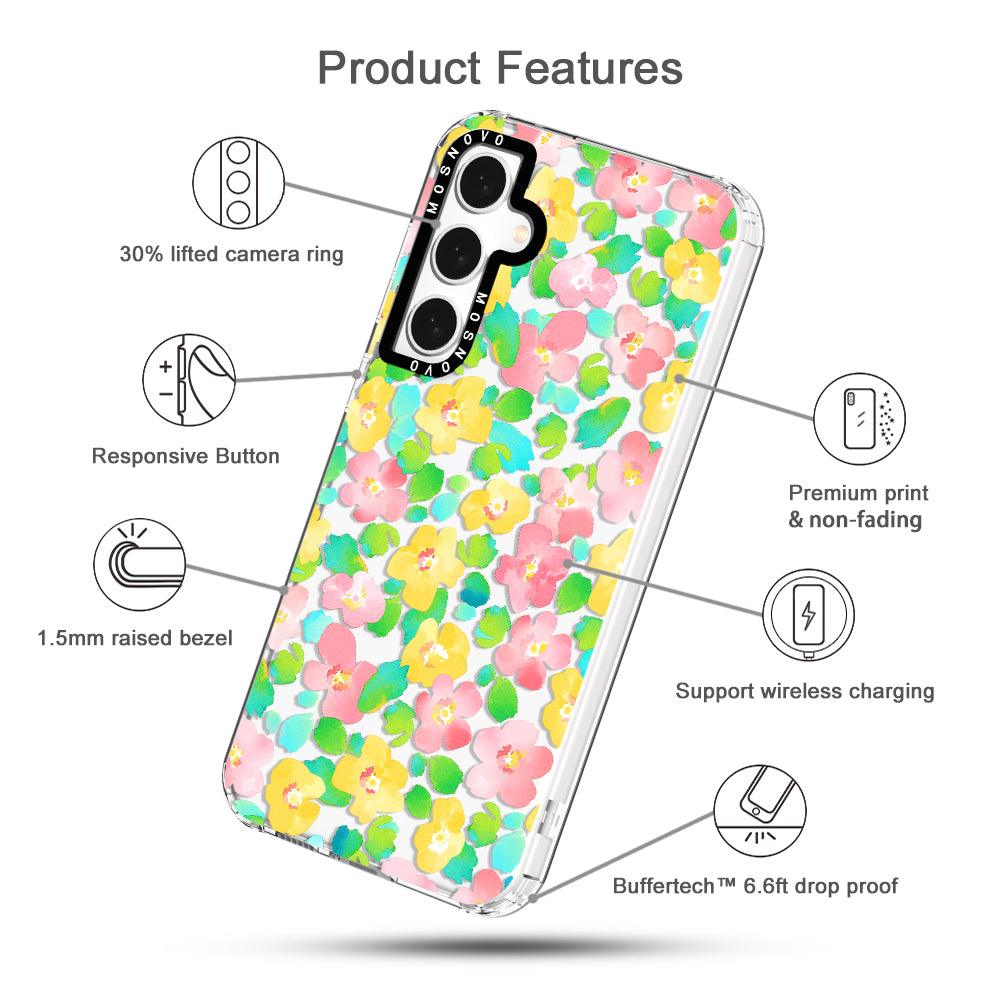 Watercolor Flower Phone Case - Samsung Galaxy S23 FE Case