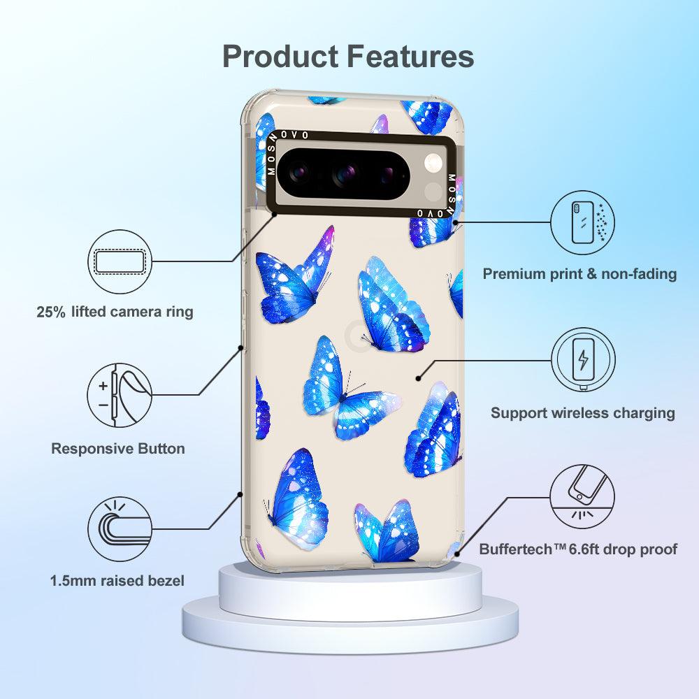 Stunning Blue Butterflies Phone Case - Google Pixel 8 Pro Case - MOSNOVO