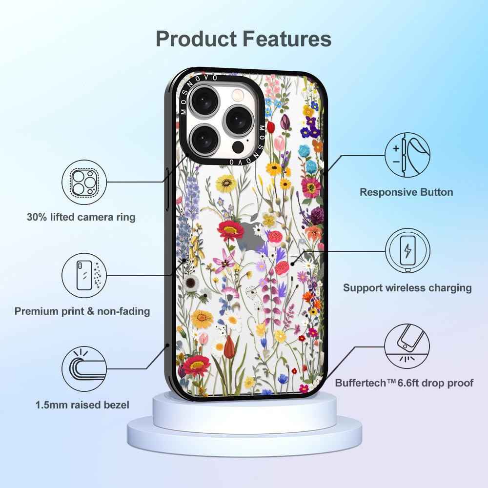 Summer Meadow Phone Case - iPhone 15 Pro Max Case - MOSNOVO