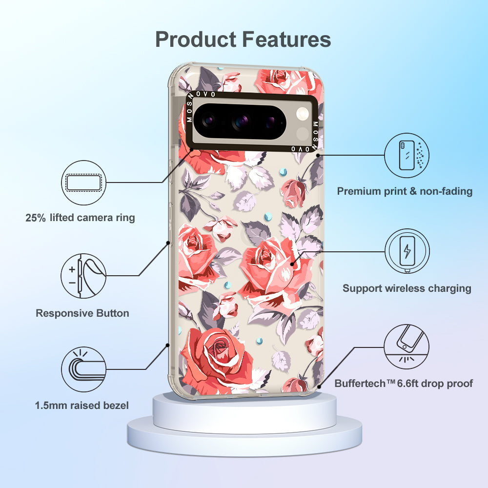 Retro Floral Phone Case - Google Pixel 8 Pro Case