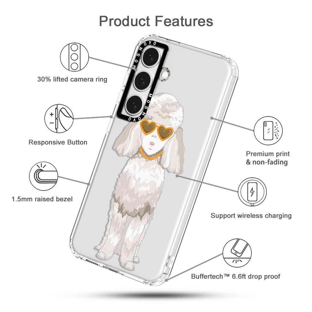 Elegant Poodle Phone Case - Samsung Galaxy S24 Case - MOSNOVO