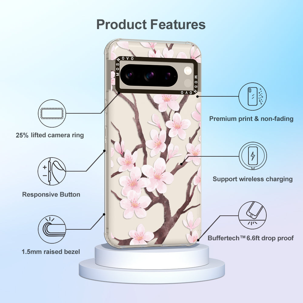 Cherry Blossom Flower Phone Case - Google Pixel 8 Pro Case - MOSNOVO