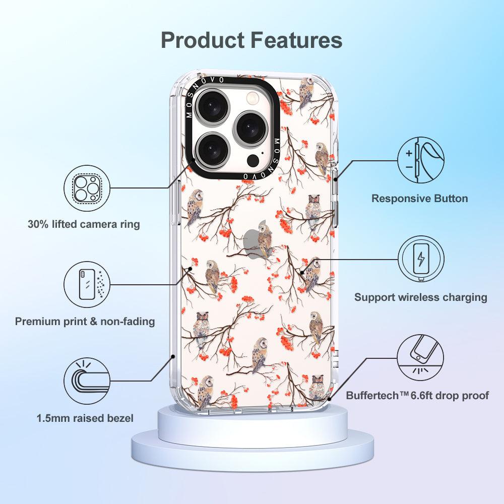 Owl Phone Case - iPhone 15 Pro Case - MOSNOVO