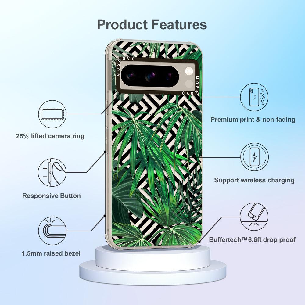 Areca Palm Pattern Phone Case - Google Pixel 8 Pro Case - MOSNOVO