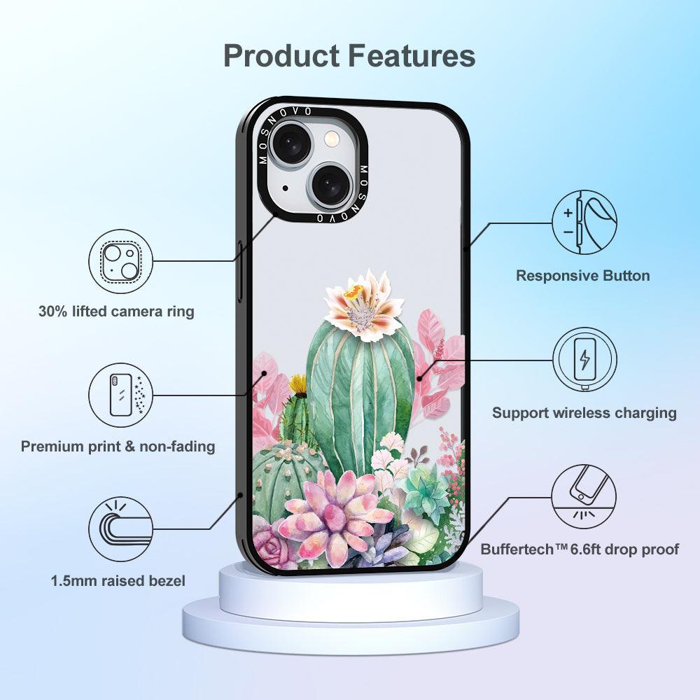 Cactaceae Phone Case - iPhone 15 Plus Case - MOSNOVO