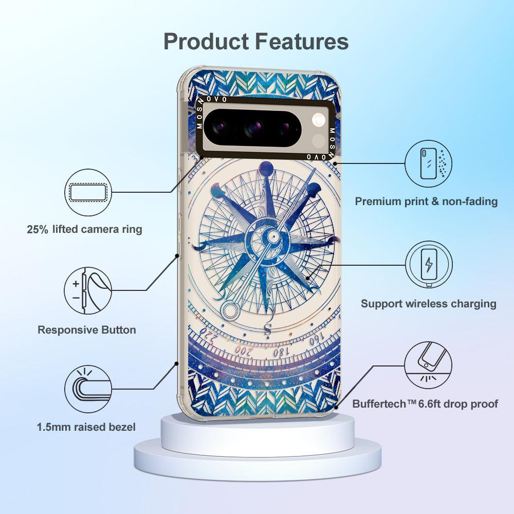 Galaxy Compass Phone Case - Google Pixel 8 Pro Case - MOSNOVO