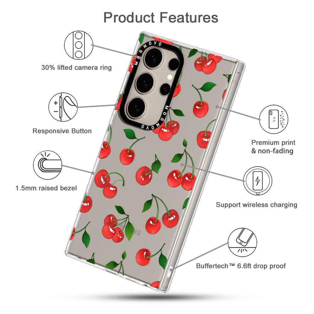 Cute Cherry Phone Case - Samsung Galaxy S24 Ultra Case - MOSNOVO